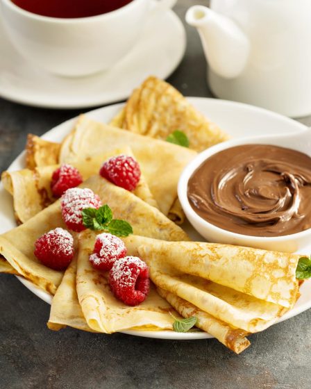 Calorie crepes nutella