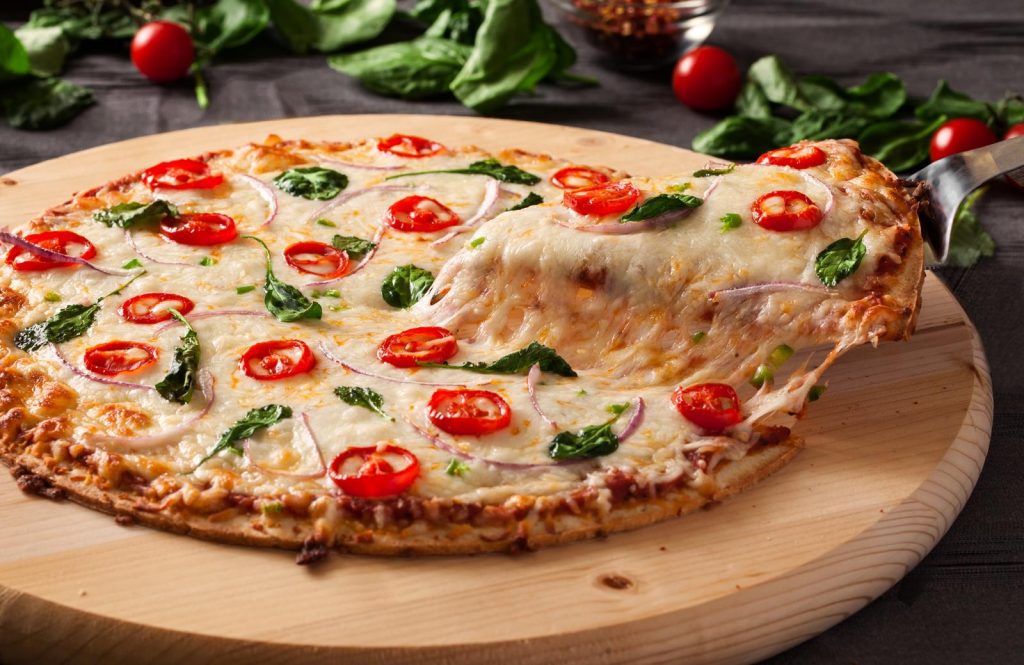 Calorie pizza vegetariana